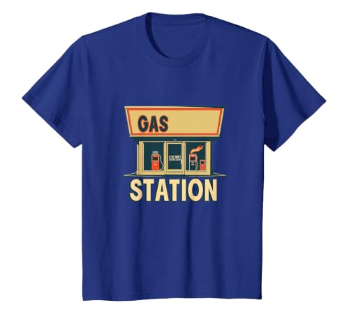 Cool Petrol Station Outfit for Petrol Station Fans T-Shirt, Youth, Royal Blue, 3T