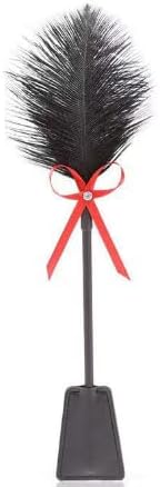 Sexy Restraints Sets Satin Harness Blindfold and Feather Tickler Adjustable Restraints Wrist Ankle Straps Sleep Mask Sex Whips for Spanking Fetish Flirting Teasing Sex Toys