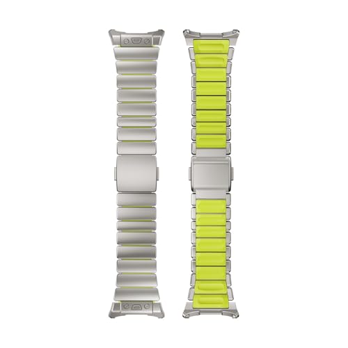 [PLYYQZM] �ɍ��� Sam su ng Galaxy Watch Ultra 47mm�p�`�^��+���o�[�X�g���b�v�A�ɍ��� Watch8/8Classic 40 44 46mm�p�X�e�����X�X�`�[��+���o�[�o���h�u���X���b�g�ɓK��(Titanium G