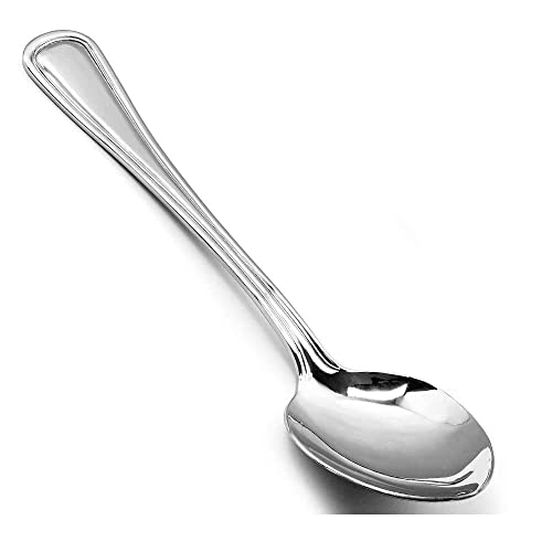 Forgast Cucchiaio da Tavola in Acciaio Inox, linea RESTAURANT, Set di 6 Pezzi, Cucchiai da Zuppa, Cucchiai da Minestra, Ideale per Ristoranti, Mense, Hotel, Casa, Lavabile in Lavastoviglie