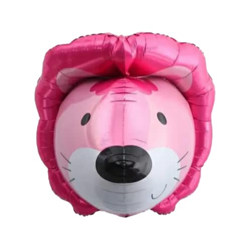 Image of Party Decorz Lion 4D Face Pink Foil Balloon (28X25 Inch, 1pcs) For Kids Animal,Safari, Zoo Theme Birthday Party Decoration