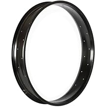 Tracer Lightweight Aluminum Alloy Rims 24/26/29 for Beach Cruisers, Fat Bikes, and Chopper Bikes Wheels- Multi-Style Matte Black, 24inch-75mm width