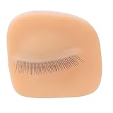 Silikonersatz Augenlider für die Wimpernerweiterung, Realistische Wimpernverlängerungen Üben Augenlider mit Aufbewahrungsbox, Leichtem und Leicht zu Tragen für (Rechtes Auge)