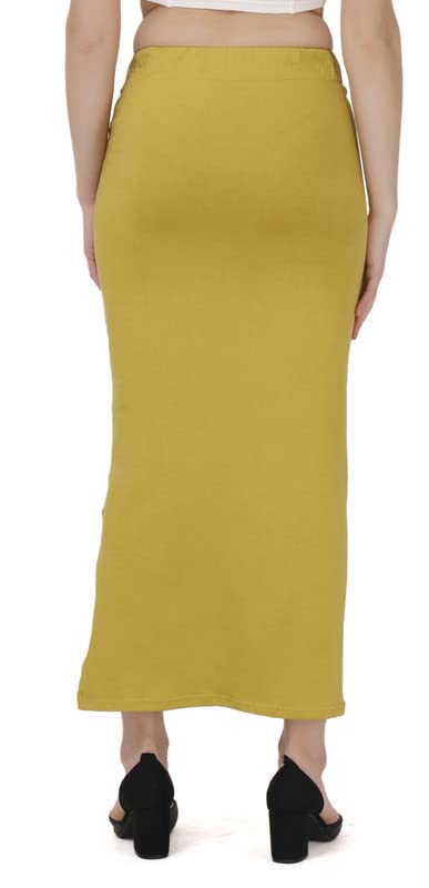 Image of Lycra Blend Cotton Saree Shapewear Petticoat for Women and Girls, Skirts Shapewear Dress for Saree