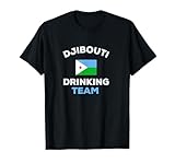Djibouti Drinking Team Beer Country Flag Funny T-Shirt