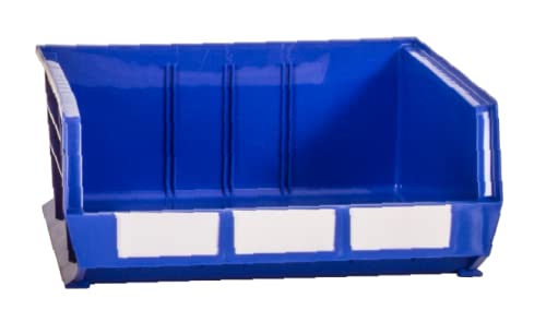 Rhino Tuff Storage Bin 60 - Small Parts And Tool Storage - Workshop Storeroom Warehouse Garage (Pack of 10 with 10 dividers, Blue)