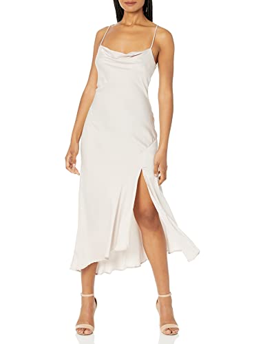 ASTR the label womens Astr Women's Gaia Sleeveless Midi Slip Dress, Champagne, Small US