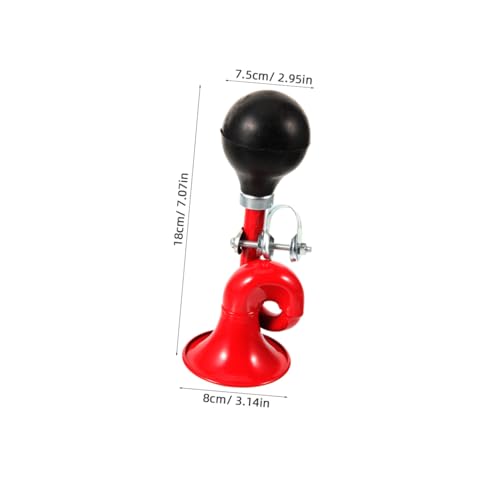 Klaxon de vélo en métal rétro rouge compatible VTT et route - 2