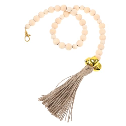 Mikikit Dog Training Doorbell with Beads Stylish Pet Doorbell for Potty Training Easy Setup Secure Attachment for Dogs Communication Tool for Outdoor Needs