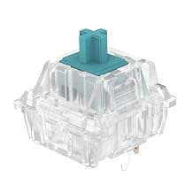 DUROCK T1 Tactile Keyboard Switches, 5 Pins Tactile Switch 67g Gold Plated Spring Heavy Tactility Key Switches Pre-Lubed DUROCK Clear T1, 70pcs