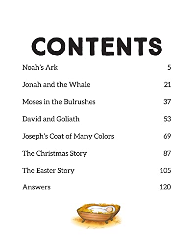Bible Story And Activity Book For Kids Ages 4 To 8: Over 100 Colorful Activities Including Coloring, Puzzles, Mazes, Connect The Dots, Drawing, And Stickers #TOP3