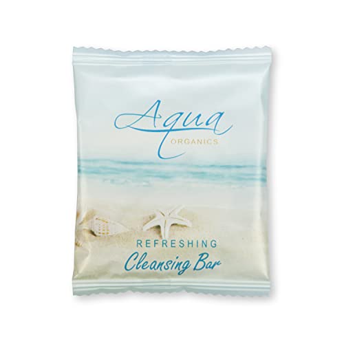 Aqua Organics Bar Soap, Travel Size Beach Hotel Amenities, 0.5 oz (Case of 1000)