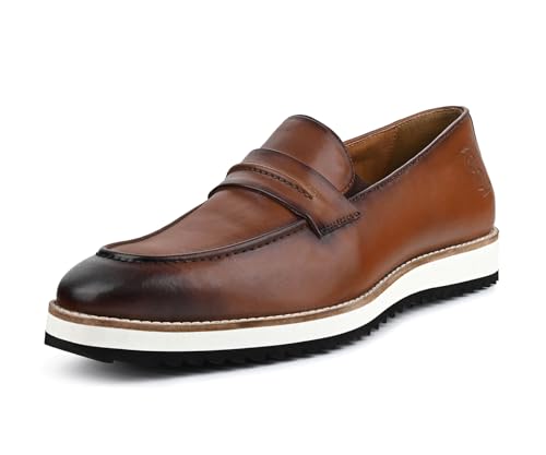 Image of LOUIS STITCH Smart Casual Shoes for Men | Ultra Lightweight and Comfortable | Eva Sole Cushioned Footbed Men's Loafers | LSMX-MC