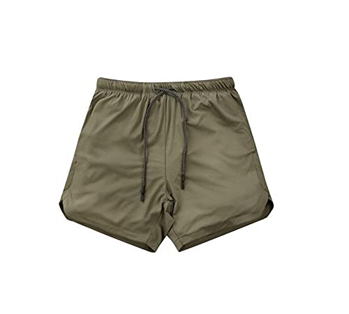 Fitness Sports Men Breathable Net Speed Drying Wear Jogging Beach Plain Color Shorts