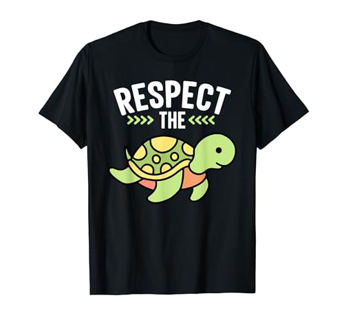 Rispect The Turtle I Sea Turtle I Turtle Lover I Kids Turtle Maglietta