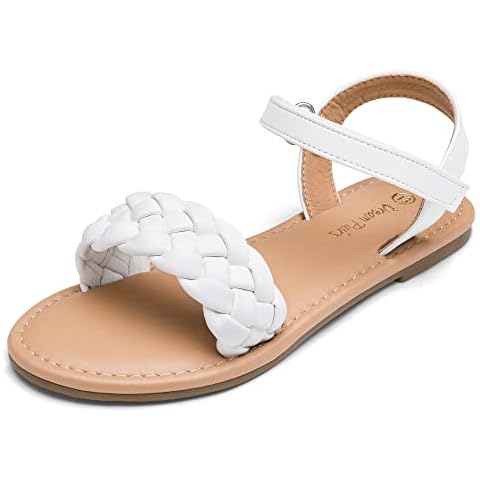 DREAM PAIRS Girls White Summer Sandals Cover