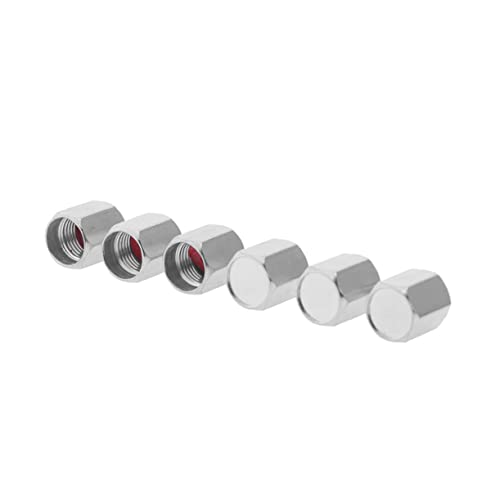 20 Und. Tapas de Válvula Hexagonales para Bicicletas y Autos miniatura 3