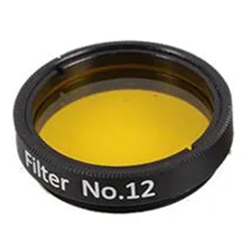 Accesorios para telescopios: juego de filtros de 1,25 pulgadas y 6 piezas de color amarillo