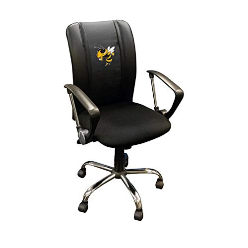 Georgia Tech Yellow Jackets Collegiate Curve Task Chair with Buzz Logo