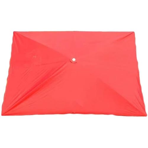 Telas de repuesto para sombrilla rectangular roja: renueva la sombra de tu jardín de 3x2 m 2