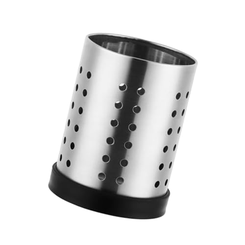 ABOOFAN Stainless Steel Holder with Removable Base Utensil Organizer for Kitchen Counter Cooking Tool Drying Rack with Drain for Quick Drying and Lightweight