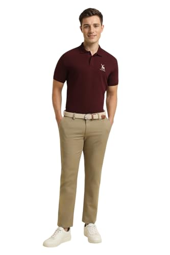 Image of Allen Solly Men's Cotton Solid Regular Fit T-Shirt