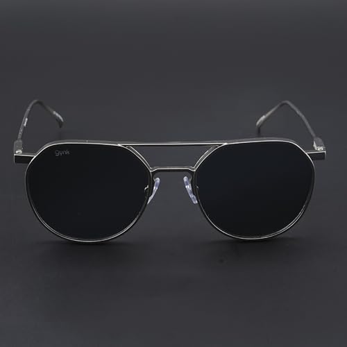 Image of GYNK Trending Round Classic Metal 100% UV Protection Sunlight Blocking Vintage Sunglasses for Men Women Girls