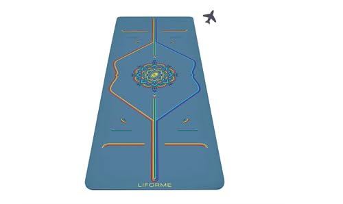 Liforme Travel Yoga Mat — Eco-Friendly 2mm, GripForMe Grip, AlignForMe Guides — view 9