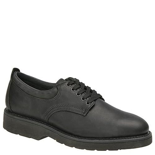 Men's Steel Toe Work Oxford, 7.5 2E US, Black