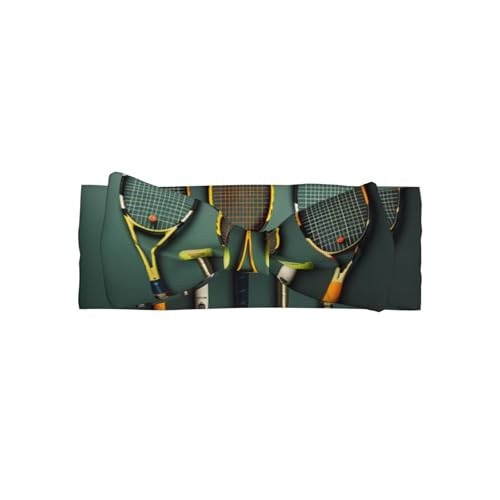 Tennis balls and rackets Baby Bow Headband. Comfortable baby headband, suitable for daily wear and photo props.