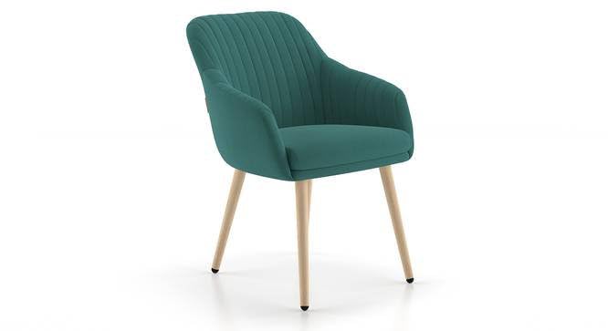 Image of Lakdi The Furniture Co Living Room Lounge Chair with Velvet Upholstery & Solid Wood Structure and Legs | Modern Accent Arm Chair for Home & Office | 5 Years Warranty | Free Assembly
