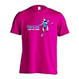 [アートワークスコウベ] テニス Tシャツ 半袖 練習着 ドライ ポリゴンシルエットのテニス ユニセックス S トロピカルピンク