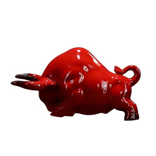 Figurine de bœuf de richesse céramique Feng Shui ornement maison et bureau