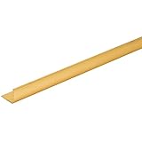 M-D Building Products 79020 1-1/8 in. X 1-1/8 in. X 36 in. Satin Brass Aluminum Stair Edging w/Screw Nails