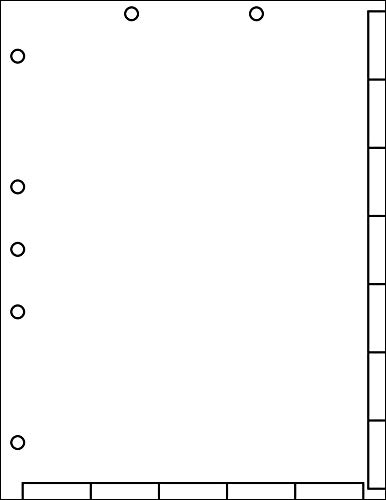 tabbies Tabs-u-Create Divider Sheets, White, 8-1/2"W x 11" H, 50 Sheets/Pack, Position Marks for Easy Placement, for Bottom or Side Indexing (40200)