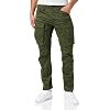G-STAR RAW Pantalon Rovic Zip 3D Regular Tapered Homme ,Vert (dk bronze green D02190-5126-6059), 34W / 32L