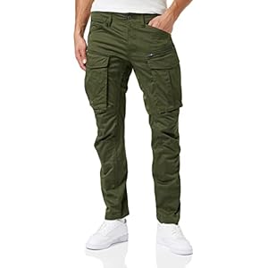 G-STAR RAW Pantalon Rovic Zip 3D Regular Tapered Homme ,Vert (dk bronze green D02190-5126-6059), 34W / 32L