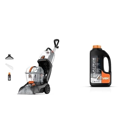 Vax Rapid Revive Carpet Washer with Platinum Professional 1.5L Solution Bundle, Powerful Deep Cleaning for Carpets, Rugs & Upholstery, Tackles Dirt, Stains & Odours