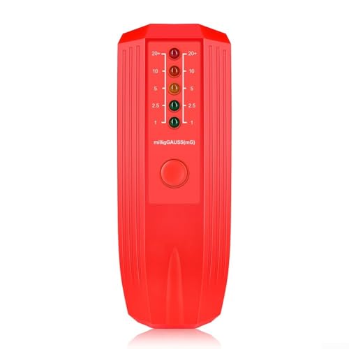 LED Display Geiger Counter Designed to Measure Electromagnetic Fields Accurately (Red)