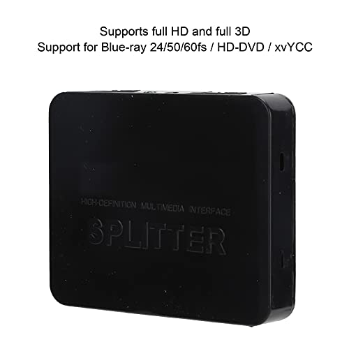 Divisor HDMI 1 entrada 2 saídas, divisor HDMI 4K para dois monitores, amplificador duplicado/espelha