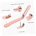 Happyyami Cat Food Squeeze Spoon Portable Plastic Feeder for Cats Lightweight Design to Reduce Food to Clean Feeding Tool Pink