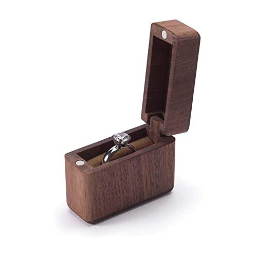 Shiwaki 1.9x0.7 x1.6 Scatola per Anelli in Legno