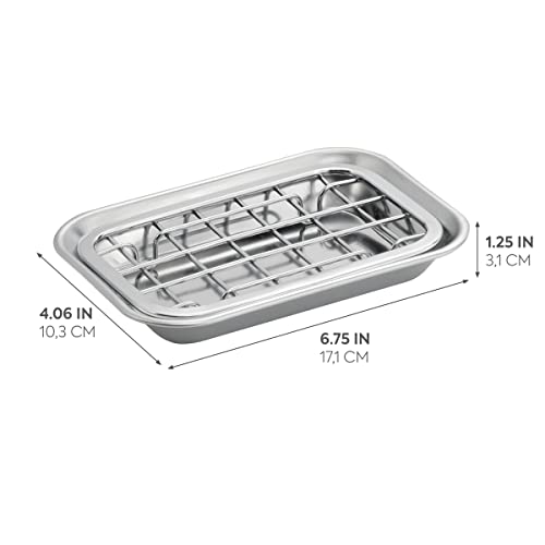 Interdesign 73012 Idesign Gia Bar Soap Dish For Bathroom Vanities thumb #2