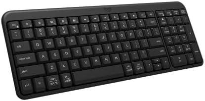 Logitech K250 Bluetooth Keyboard with Numpad, Easy Connectivity, Compact Wireless Keyboard Made with Recycled Plastic, Spill-Resistant, Comfortable Keys - Windows/MacOS - Graphite