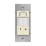 TOPGREENER Humidity Sensor Switch with PIR Lighting Motion Sensor, NEUTRAL WIRE REQUIRED, Air Moisture Detection for Ventilation Fan, Bathroom Fan Automated Control, UL Listed, TDHOS5-LA, Light Almond