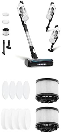 LEVOIT LVAC-300 Cordless Vacuum Cleaner & Replacement Battery & Charger, Up to 120 Mins, Powerful Suction, Tangle-Resistant Design, for Carpet, Hard Floor, Pet Hair