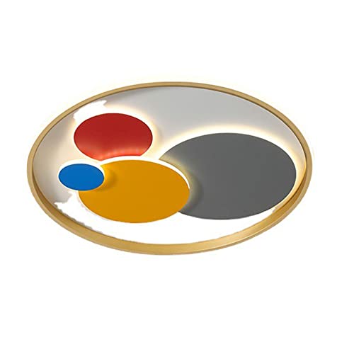 Plafonnier encastré Mince à LED rond pour chambre et luminaire salon créatif
