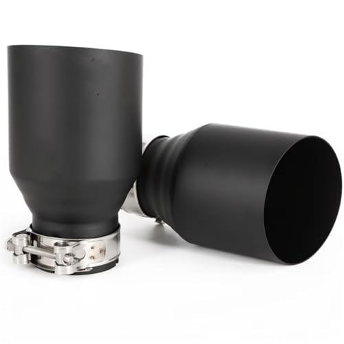 Embout d'échappement universel 63mm-101mm en inox droit pour Mitsubishi et Mazda