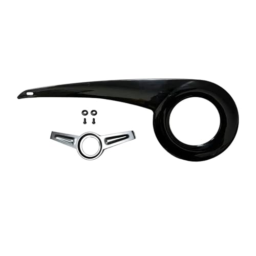 Sprocket guard protector negro con funda protectora universal para cadena de bicicleta