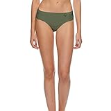 Body Glove Women's Standard Smoothies Nuevo Contempo Solid Full Coverage Bikini Bottom Swimsuit, Cactus, Medium